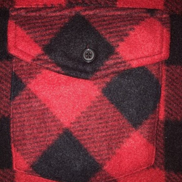 Open Trails Red Plaid Long Sleeve Button Up Flannel Shirt Mens Size XL Outdoors - Picture 4 of 9